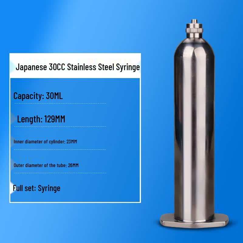 30CC Stainless Steel Dispensing Syringe