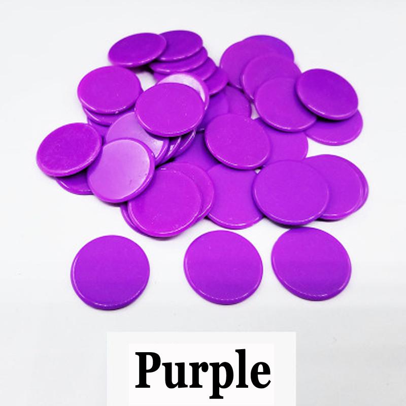 100Pcs 19Mm Count Bingo Chips Markers For Bingo Game Cards Plastic For Classroom Children And Carnival Bingo Games