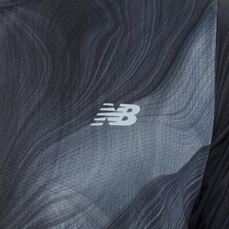 New Balance Eqs Nbnee4p141 17 Men Athletics Print Running Short Sleeve Tee