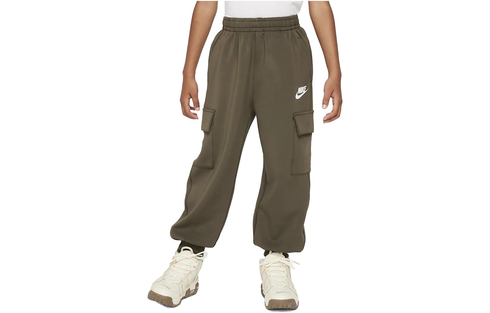 Nike Casual Pants Khaki Green Kids  FV2671-325 6