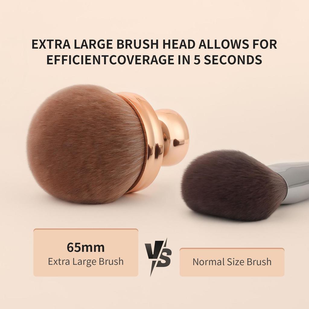 Docolor Extragroßer Körper-Make-up-Pinsel für Selbstbräuner, 7,6 cm breiter Selbstbräuner-Verblendpinsel