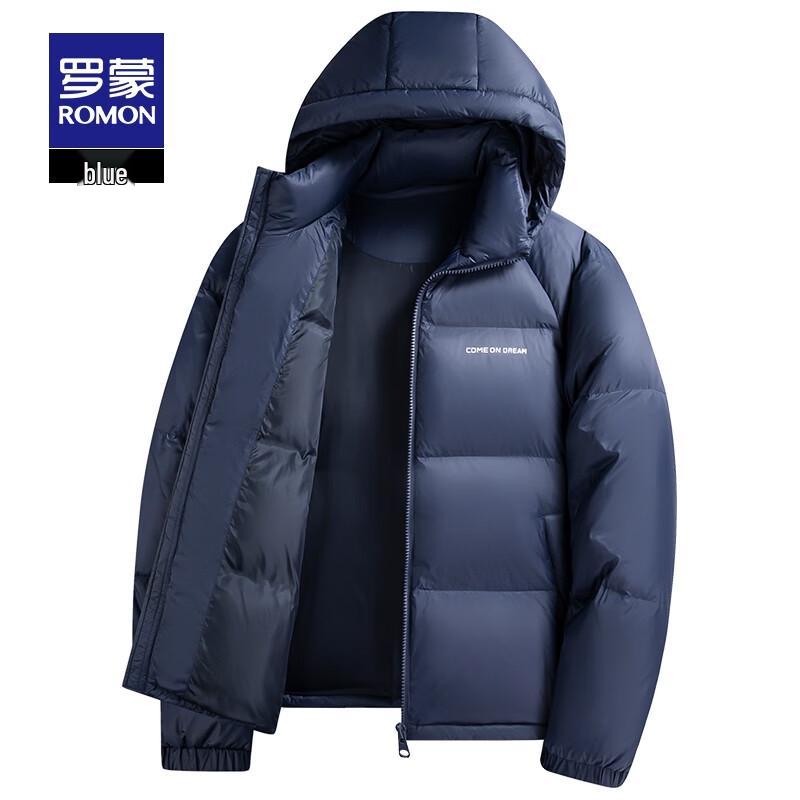 Romon Men s Hooded Winter Puffer Down Jacket 2XL