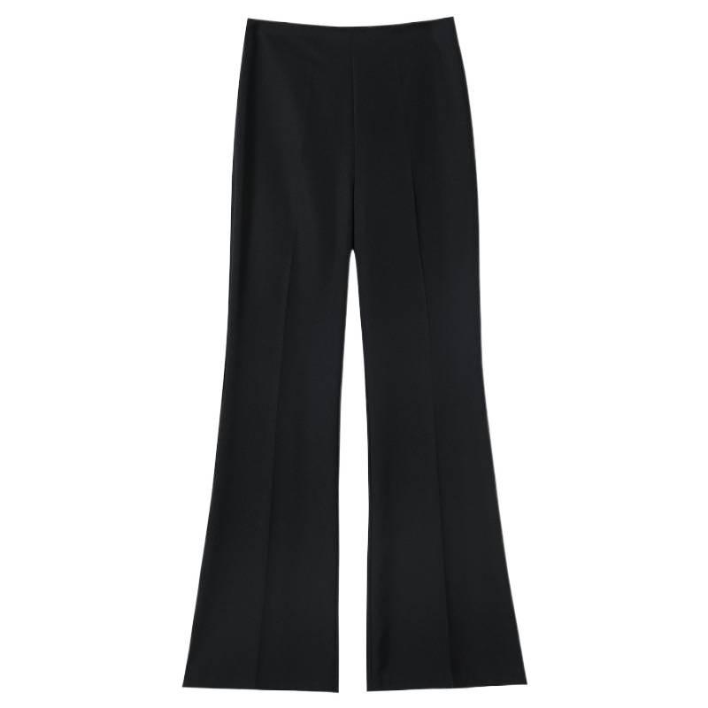 2026 Women's High Waist Micro Flare Casual Floor-Length Wide Leg Pants
