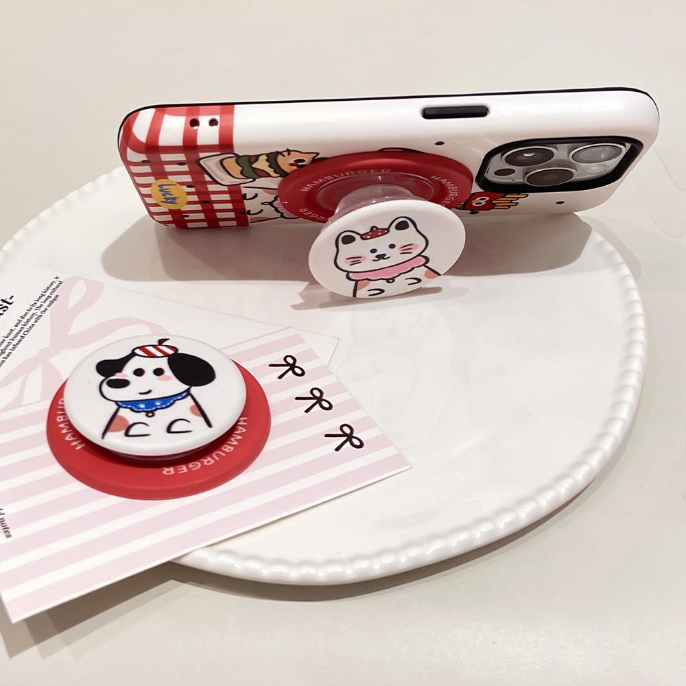 Applicable To Apple 16/17Promax Film Magnetic Mobile Phone Case iPhone13/14 Cartoon Anti-drop 15 Two-in-one