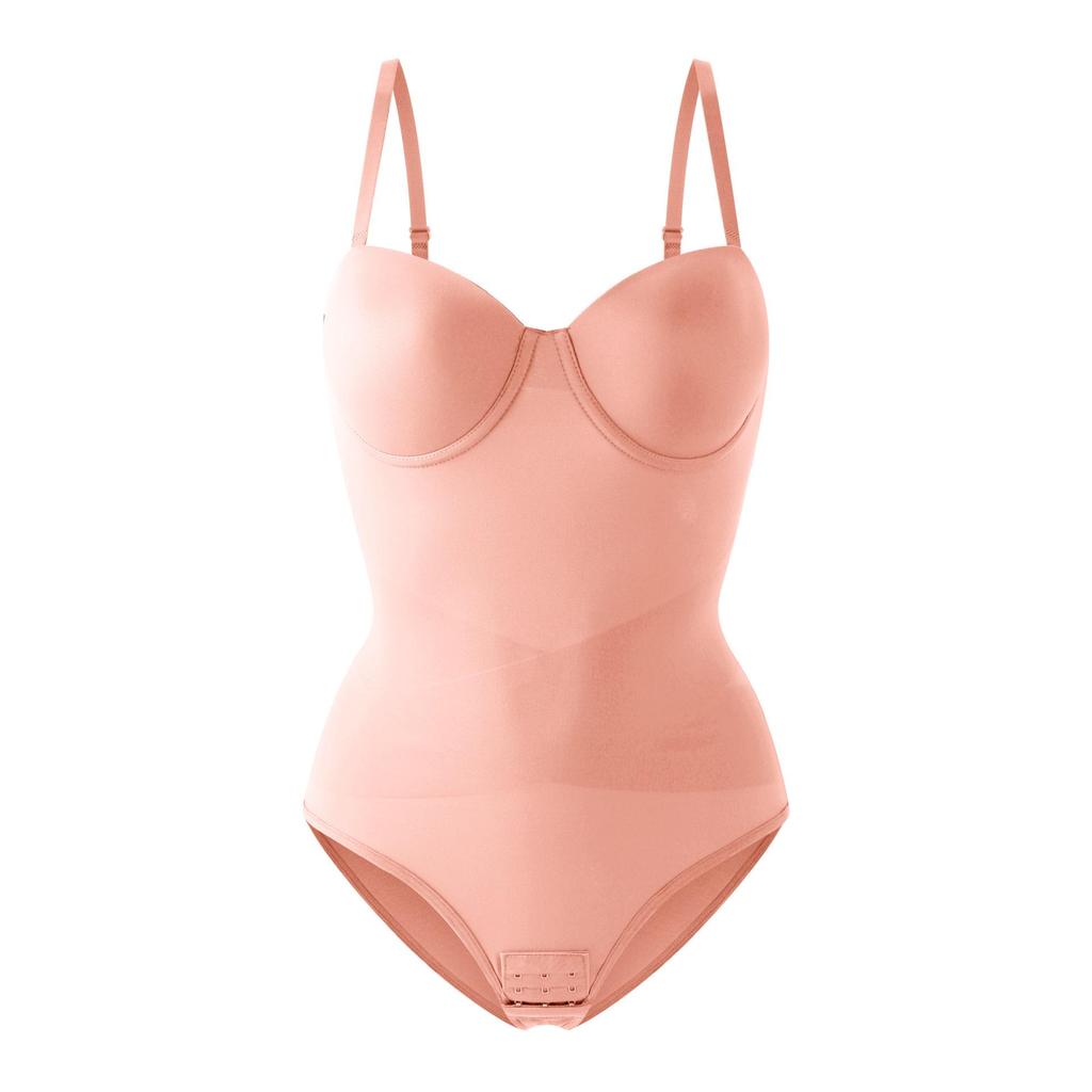Plus Size Strapless Underwire Body Shaper: Seamless Waist & Abdomen Slimming Underwear for Special Occasion Dresses