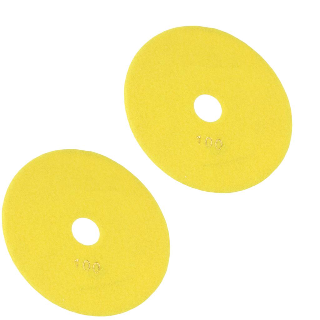 2pcs 6 Inch 150mm Dry/Wet Polishing Pads Flexible Grinding Discs For Polishing Concrete Granite Marble Grinding Tools