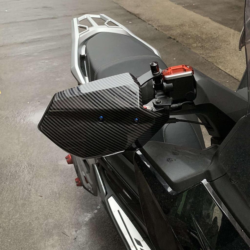 Lavitin Motorcycle Handguard Protective Cover Compatible with ADV150 ADV160 NMAX155 NVX155 Shield Windshield Steering Wheel Guard (Carbon Fiber)