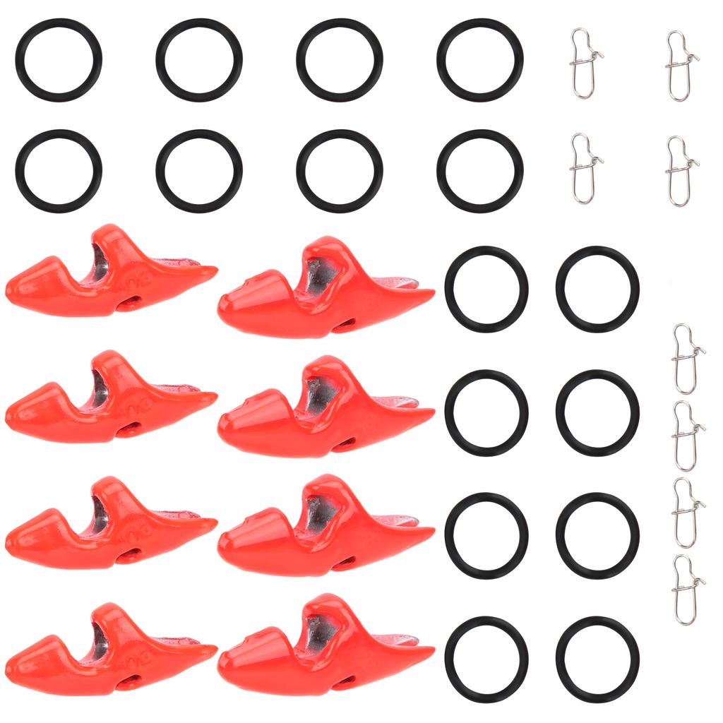 2 Bag Shrimp Lure Chin Cover Drop Weights Bait Sinker with Buckle Fishing Accessory