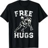Funny Wrestling Humor Free Hug Wrestlers Distressed T-Shirt