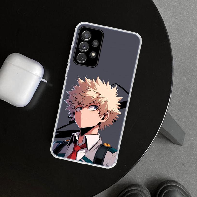 Dakugou Katsuki MHA My Hero Phone Case Cover for Samsung Galaxy A12 A22 A32 A52 A72 A02S A51 A50S A31 A20S A10S Note 20 Ultra 10