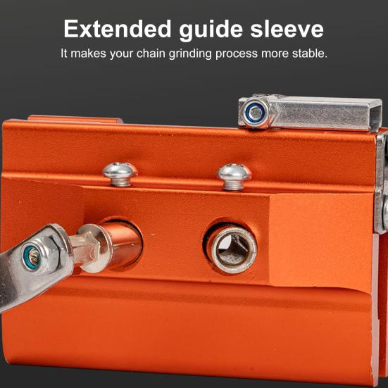 משחזת שרשרת מסור משחזת מסור שרשרת אוניברסלית משחזת מסור שרשרת מהירה עם מדריך זווית פינים שוחקים להחלפה לכל מסורי השרשרת