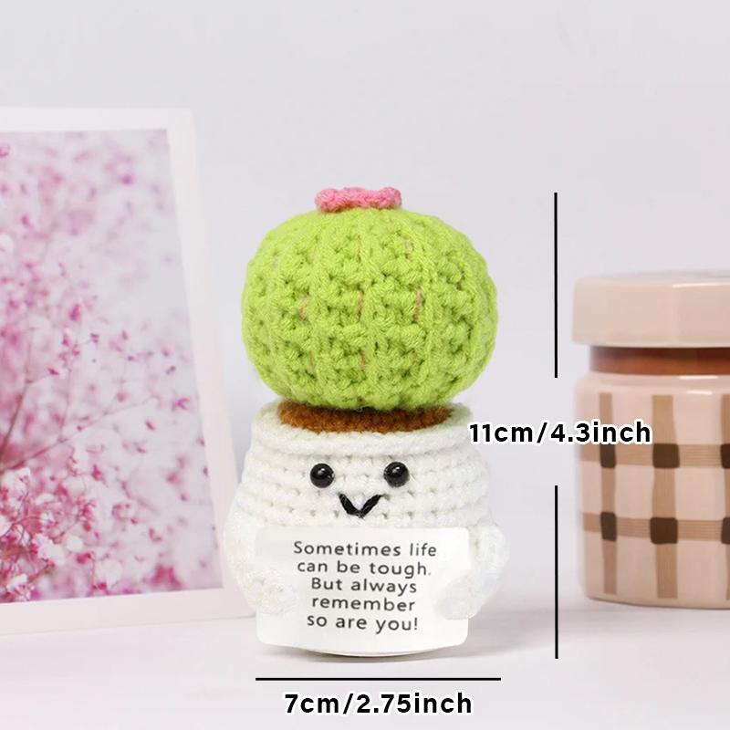 Custom Crochet Dolls Handmade Pocket Hug Animal Positive Plant Bespoke Unique Knitted Doll Plush Toy Gift For The One I Love