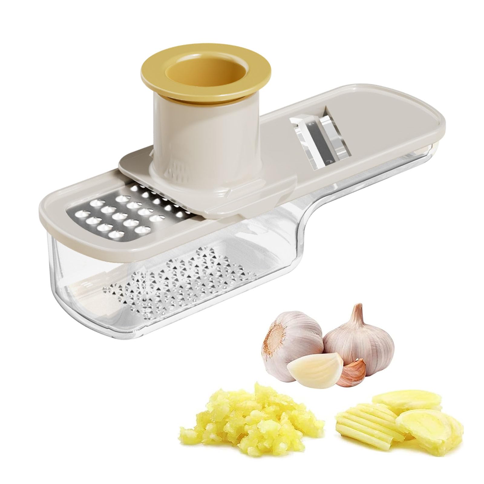 

Zhejia Garlic Thin Ister Set Kitchen Gadgets for Ginger Handheld Vegetable Multifunctional Food Garlic Manual Hand Kitchen Tool for Slicer, Shredder,
