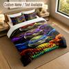 Custom Name Text Bedding 3Pcs Set,Teenage Mutant Ninja Turtles 1 Duvet Cover 2 Pillowcases Soft Bed Linen For Gift