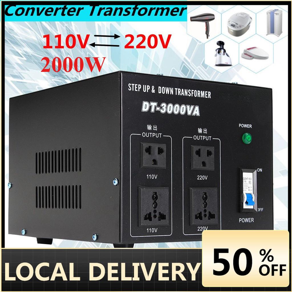 220V auf 110V Converter 2000W Heavy Duty Voltage Regulator Converter Power Transformer