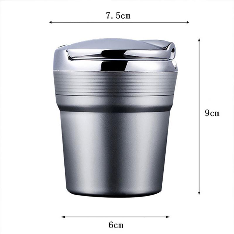 Pour Renault 2026 Nouveaux Enjoliveurs Cendrier de Voiture avec Lumière LED Porte-Gobelet Anti-fumée pour Voiture Pour Renault Grand Scenic 4 XMOD Megane Clio 4