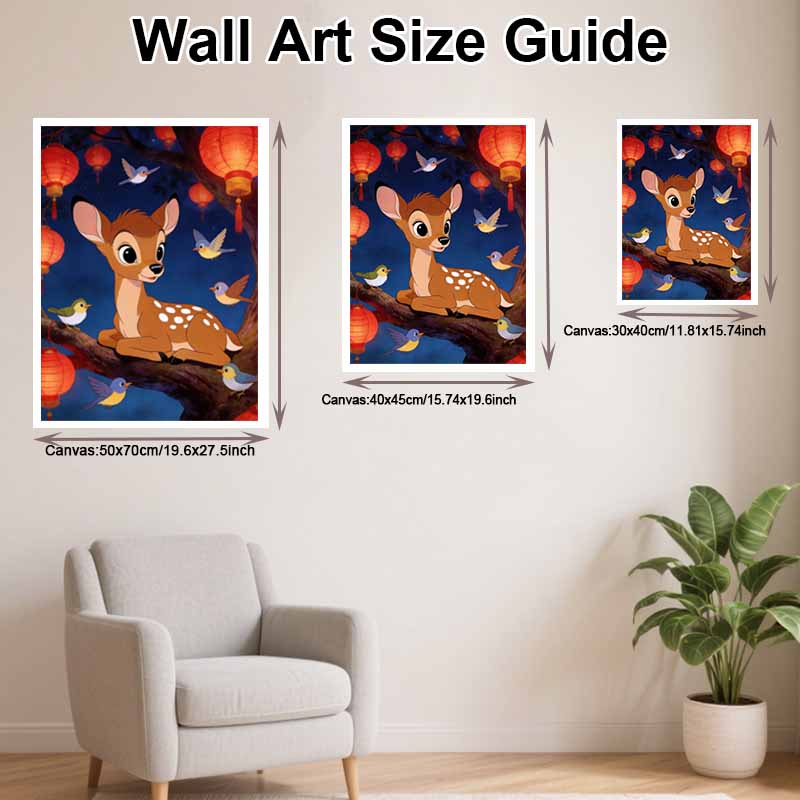 Disney Diamond Art Painting Kit 5D Bambi Diamond Painting Dot Art Kit Home Wall Decor