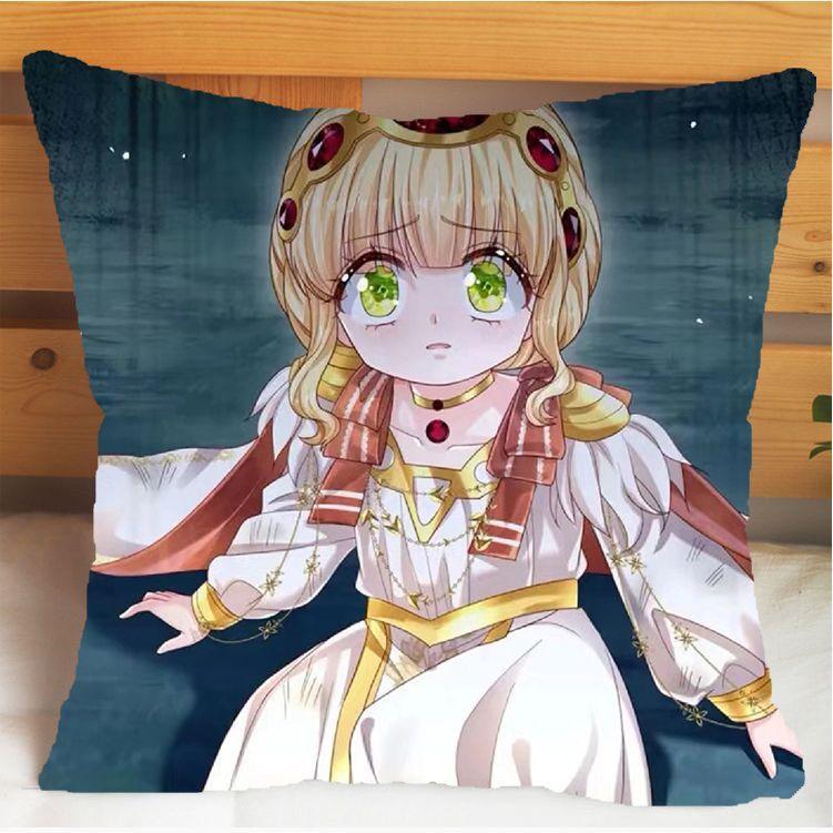 

My Queen Edith Chrollo Pillow Cartoon Animation Peripheral Pillow Creative Pillow Student Day Gift linen-45x45cm double-sided [without pillow core]