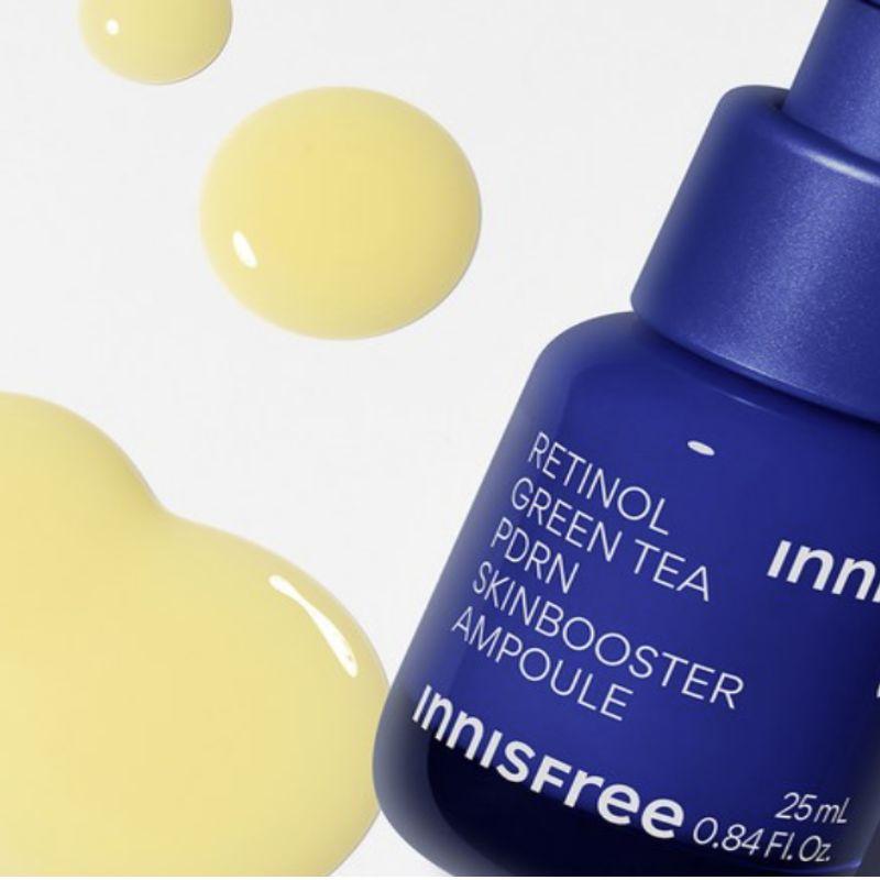 Innisfree Retinol Green Tea PDRN Skin Booster Ampoule 25ml