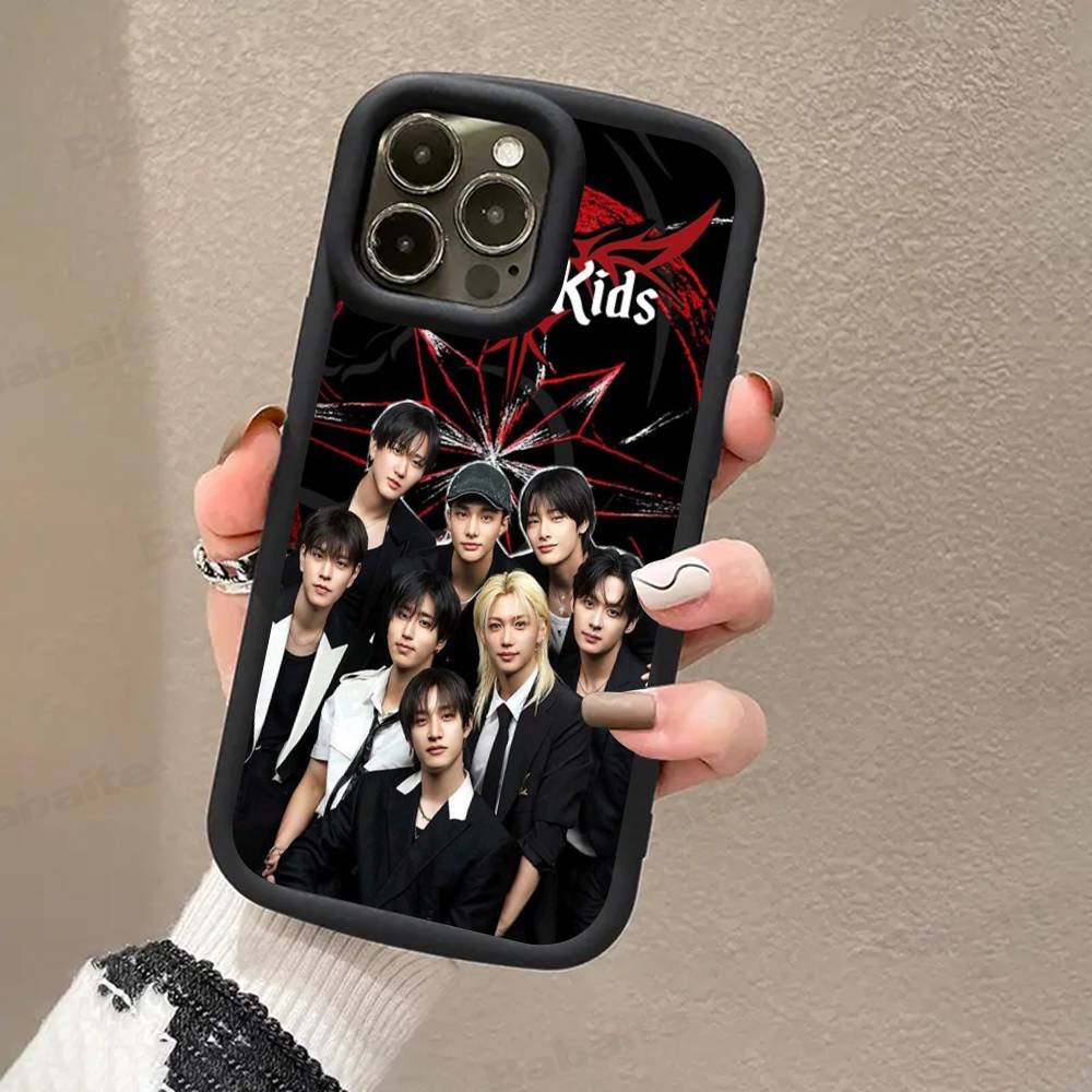 1PC Fashion Kpop S-Stray-Kids Phone Case for iPhone 17 16 15 14 13 12 11 Pro Max Plus Silicone Shockproof Case