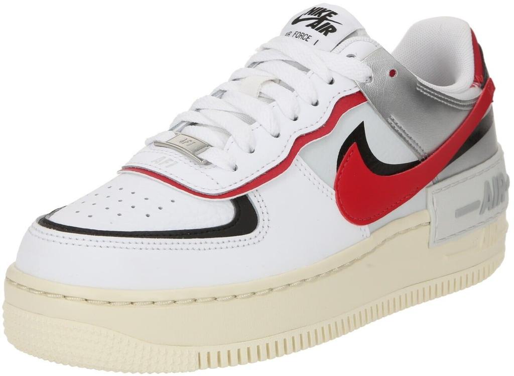 Sneakers Nike Air Force 1 Shadow Women White/black/metallic Silver/red