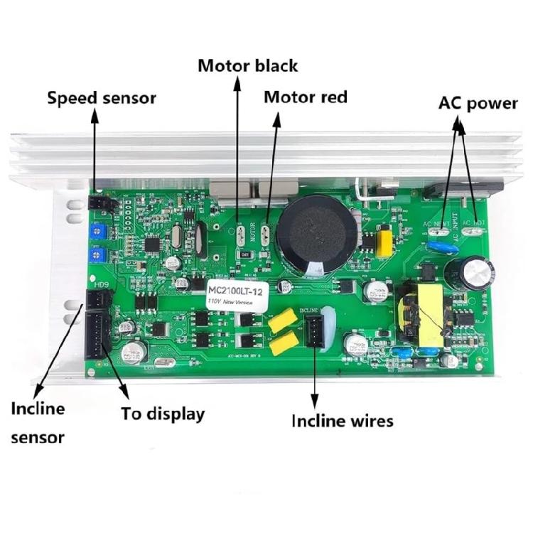 Practical Exercise Machine Circuit Board Replacement Part with Enhanced Heat Dissipation Design Treadmill Control Board