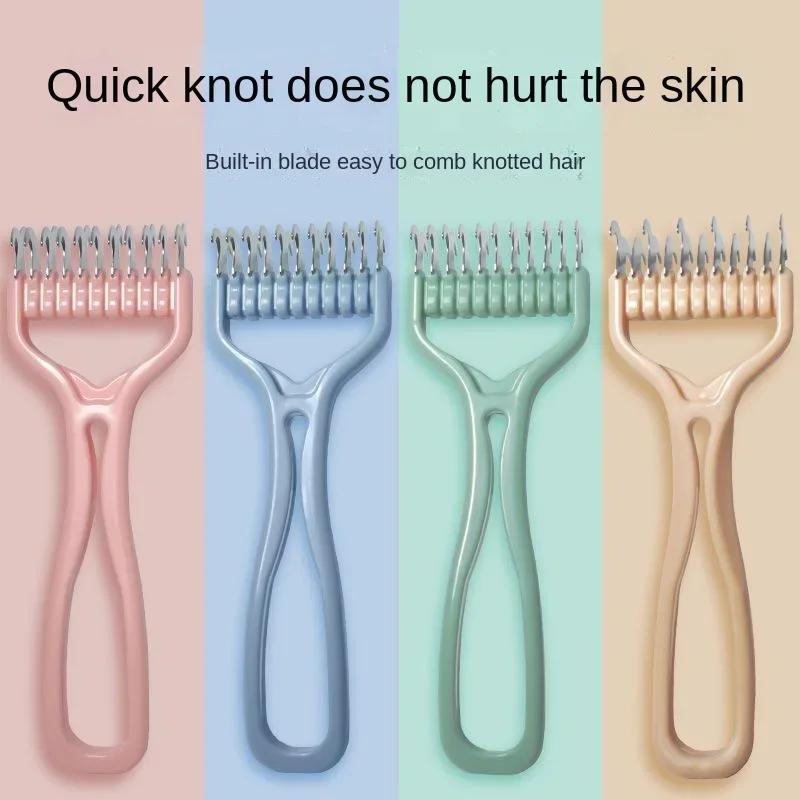Cat Brush Pet Knot Comb 2 in 1 Dogs Cat Fur Knot Cutter Pets Hair Removal Comb Dog Grooming Shedding Tools Pet Cleaning Supplies