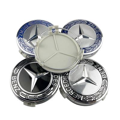 4pcs 75mm Car Wheel Center Caps Rims Hub Caps For Mercedes Benz W204 205 A B C E S CLA CLK ML GLK GLA GLB GLC CLAS Accessories
