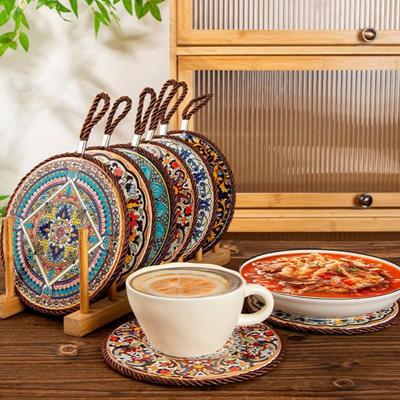 Suporturi ceramice, covoraș termoizolant pentru bucătărie, sufragerie, fund de plută anti-opărire