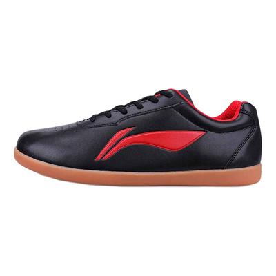 Li Ning Tai Chi Slip Resistant Abrasion Resistant Low Top Training Shoes Unisex Black Red ADBC012-2