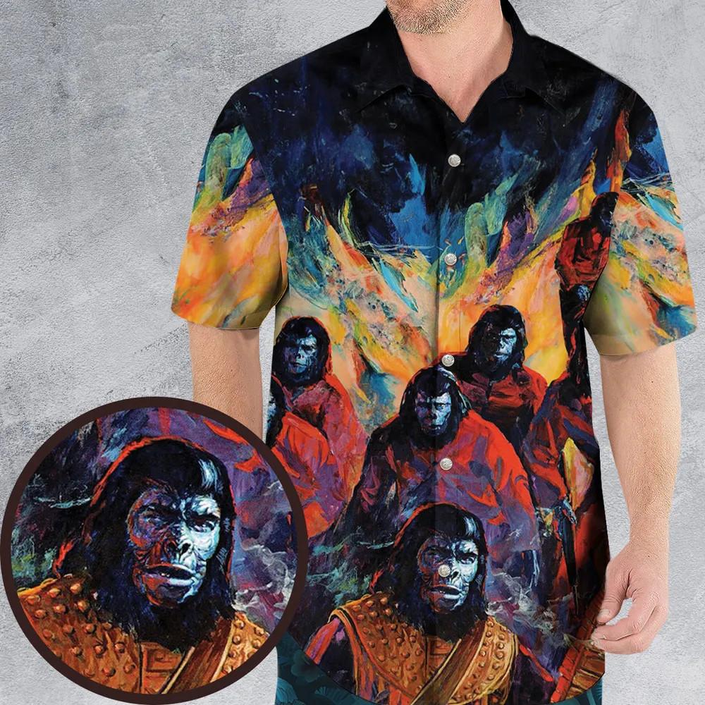 Planet Of the Apes Paradise Hawaiian Shirt Unisex T-Shirt XXXL
