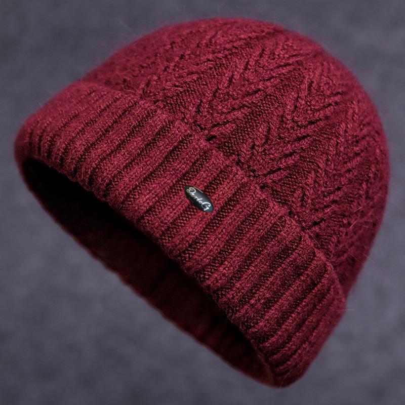 Căciuli calde tricotate de iarnă pentru femei cu căptușeală de catifea și protecție pentru urechi