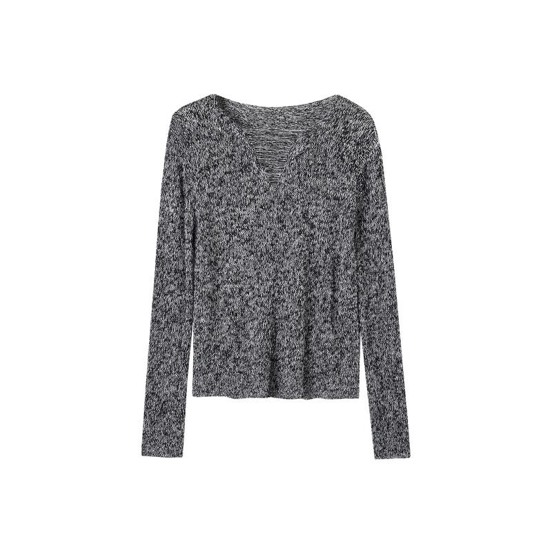 Demana Women's Round Neck Soft Knit Sweater