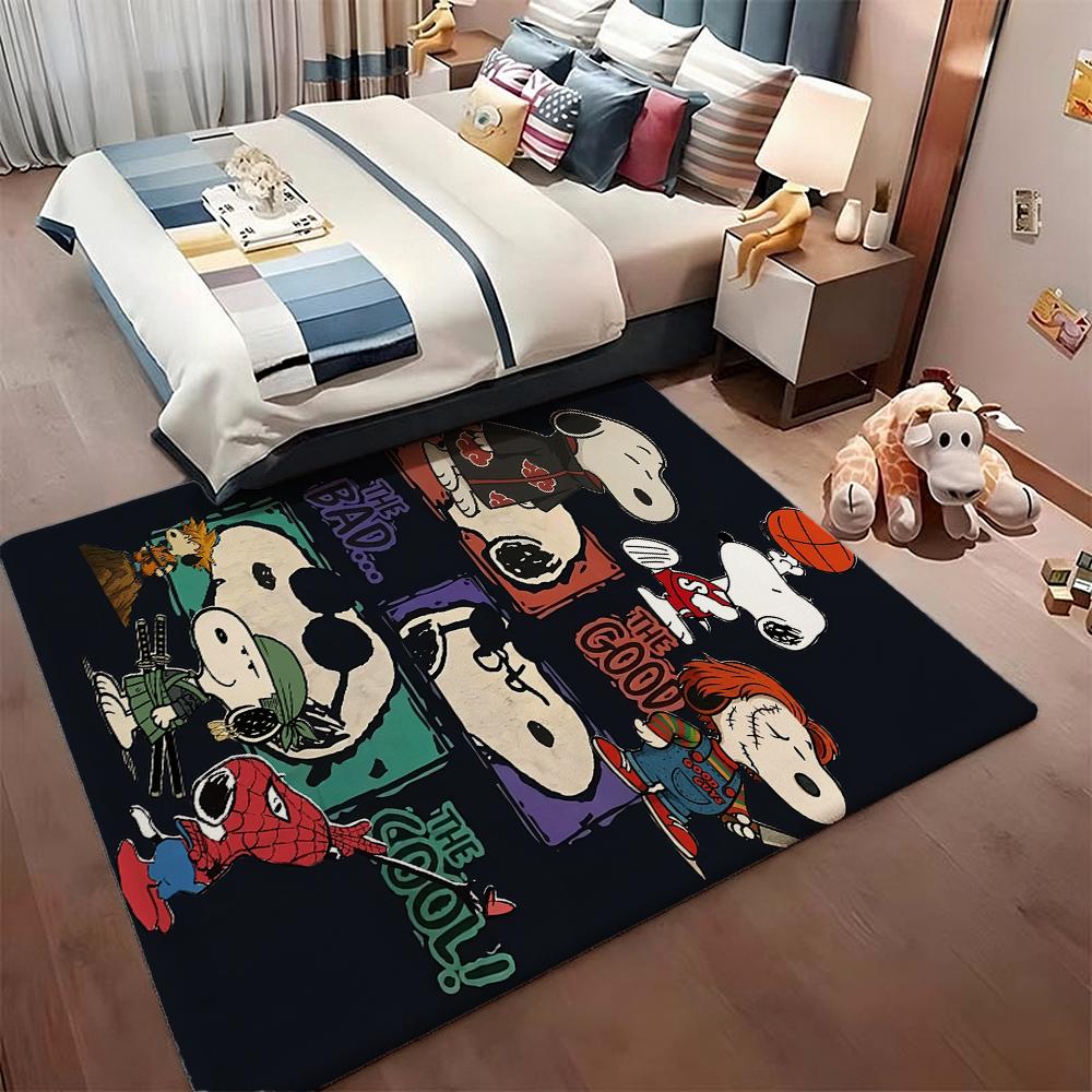Snoopy Patriotic Parade Theme Rug Durable Stainresistant Easyclean Carpet For Kids Bedroom Play Area Home Party Decor Christmas Gift