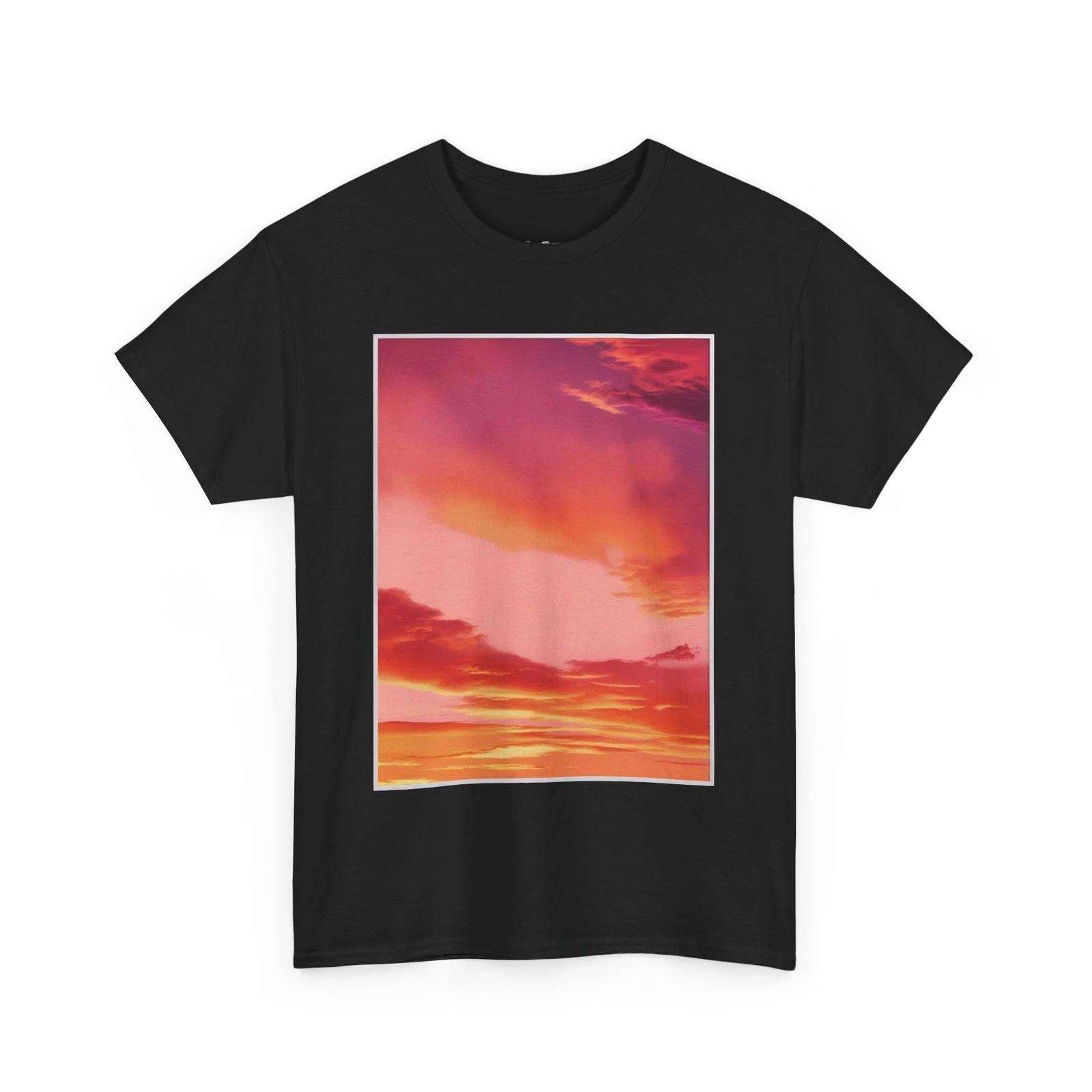 Vintage Sunset Tee, Graphic Tee Shirt, Retro Style T-Shirt, Unisex Cotton Tee M