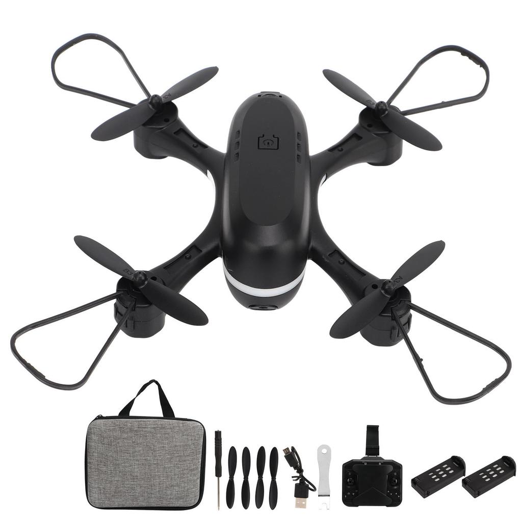 RC Drone with 4K HD Dual Cameras Optical Flow Positionin 4 Axle RC Quadcopter with LED Light for Kids Over 14 3 Battery