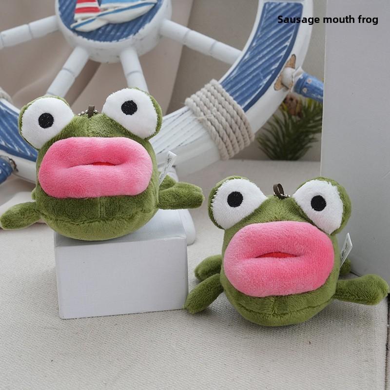Frog Cute Stuffed Animal Keychain With Pp Cotton For Kids Gift
