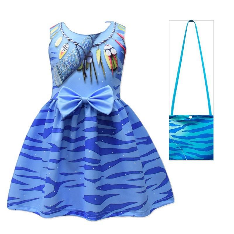 Avatar Anime 3D Printed Girls Dress