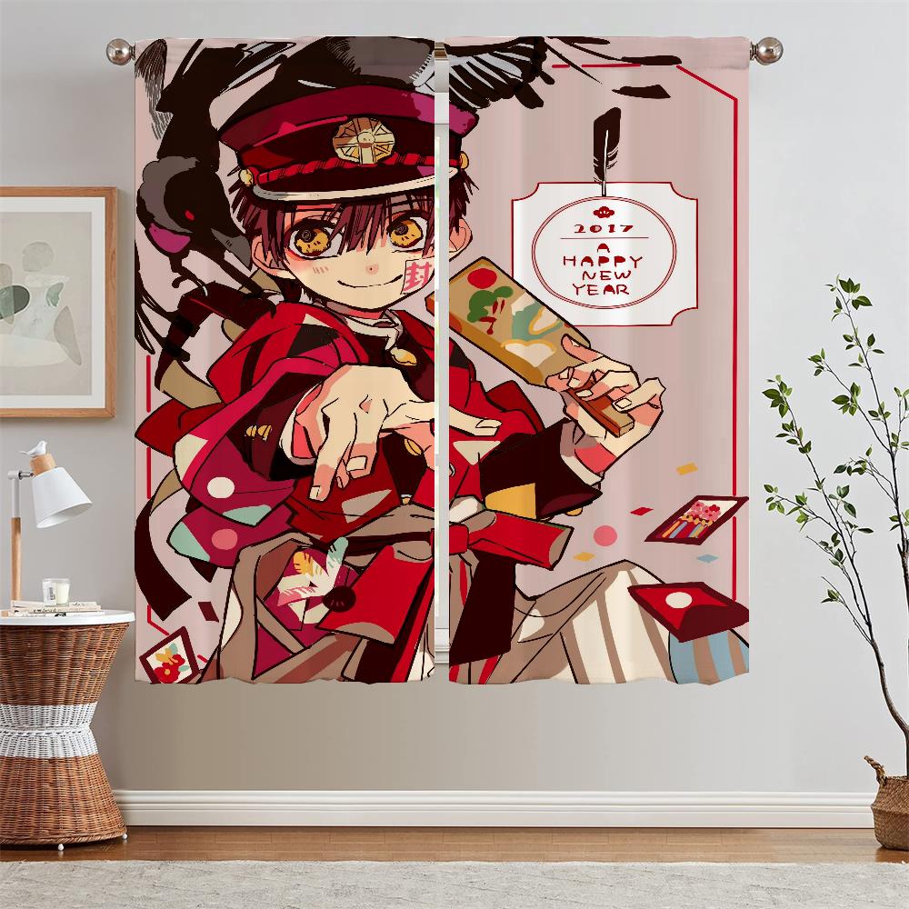 

Hanako Kun затемняющие шторы подхваты для штор для спальни 2 шт роскошные шторы для гостиной для камеры кудри жалюзи жалюзи для кухни W50xH70cmx2pcs-CL