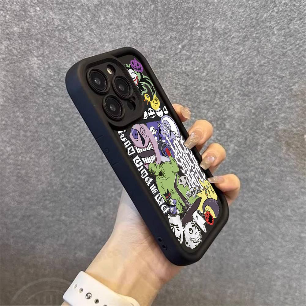 Halloween J-Jack S-Skellington Phone Case for iPhone 17 16 15 14 13 12 11 Air Pro Max Mini XR XS X 7 8 Plus Soft TPU Back Cover