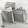 1pc New Wall Mounted Dirty Laundry Basket, Household Laundry Baskets, Clothes Storage Basket, Foldable Bathrooms