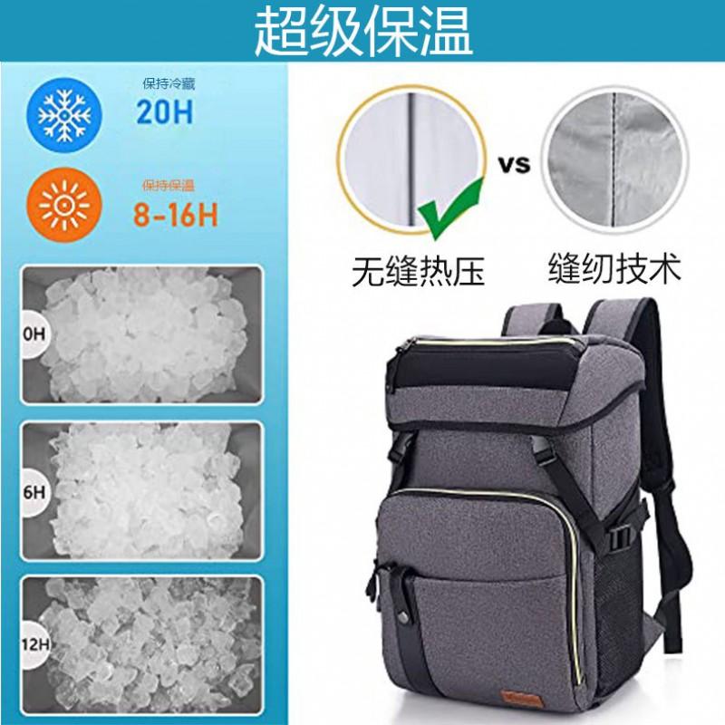 Large Capacity Insulated Backpack Outdoor Camping Picnic Cooler Bag Thick Leakproof Food Chiller
