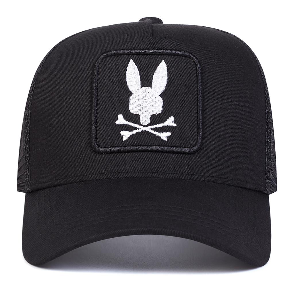 Unisex Rabbit Head Embroidery Baseball Net Caps Spring Summer Outdoor Adjustable Casual Hats Dad Hat Sunscreen Hat