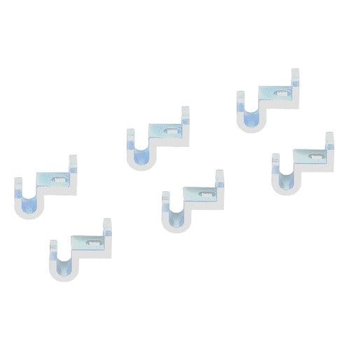MAWA German Non-Slip Hanger with Connecting Hooks (Connectors), Adda, Transparent, Set of 6