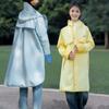 Einfarbiger Kinder-Regenmantel für Jungen und Mädchen, Kindergartenkinder, Sturm-Reflexions-Regenponcho, Klassischer Windbreaker-Stil mit Rucksack
