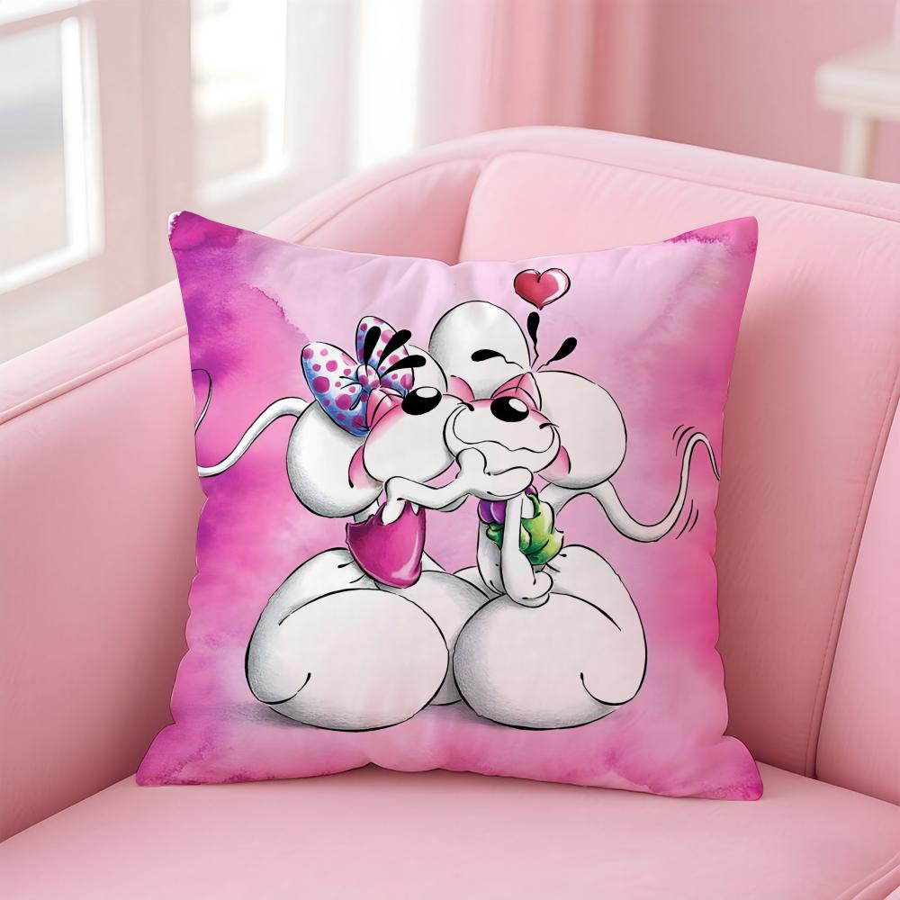 

Cartoon D-Diddl Cushion Cover Comfortable Reversible Pillow Cover Ideal for Car Sofa Bedroom & Beyond 12x12Inch