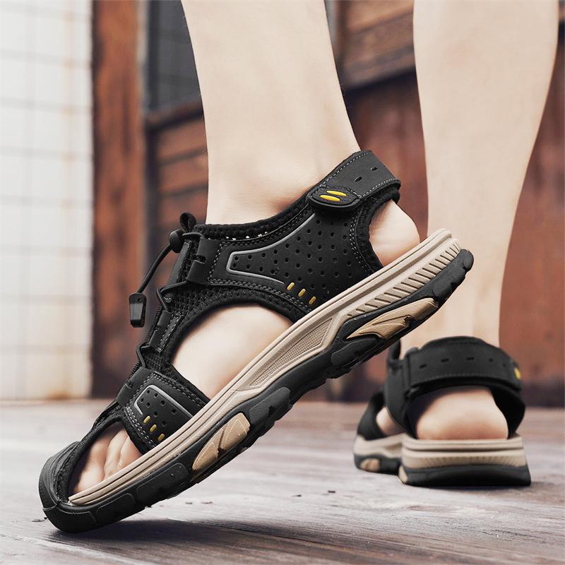 Sandale Baotou de înaltă calitate, la modă, pantofi respirabili de vară, pantofi casual pentru bărbați, confortabili și versatili pentru călătorii și plimbări
