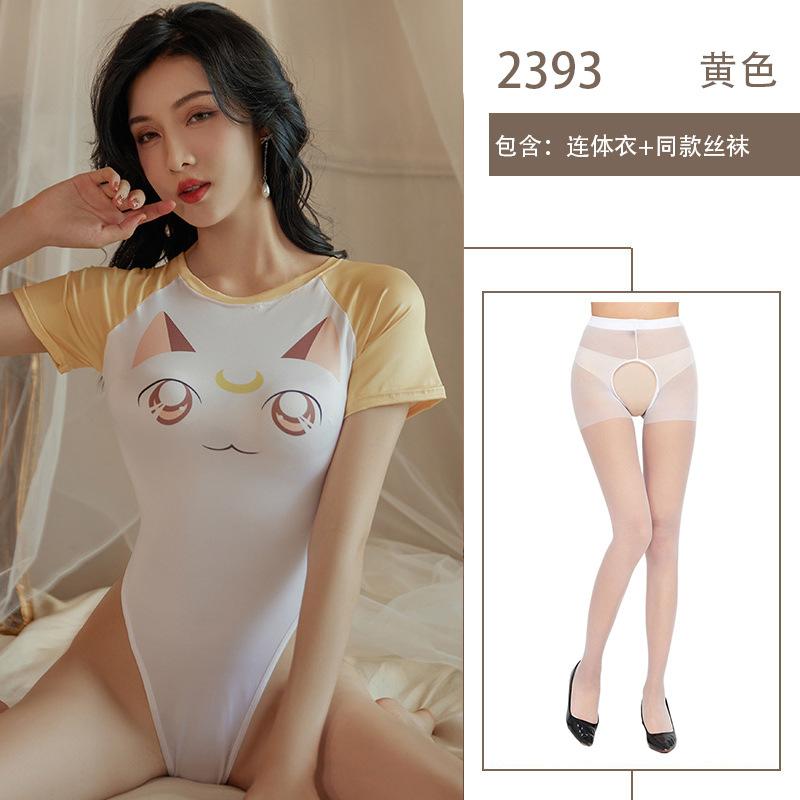 Two-dimensional anime cosplay sex uniform sexy one-piece sex underwear open file free of dead pool water