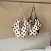 Trendy Polka Dot Tote: Versatile Handheld Bucket Bag & Simple Shoulder Bag