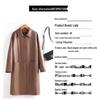 Women's Mid-Length Genuine Sheepskin Leather Jacket - Loose Slimming Trench Coat, Autumn/Winter 2025 Collection